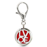 Owl Bell Key Chain Essential Oil Perfume Diffuser 30mm Magnetic Locket