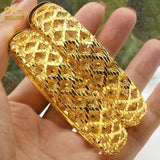 24K Dubai Plated Bangles Bracelet for Women African Indian Bangle Jewellery