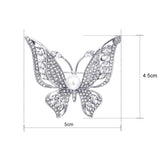 Wedding Animal Pearl Rhinestone Brooch Butterfly Sparkling Insect Clothing Acces