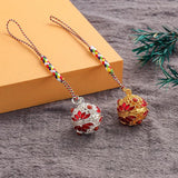 Cloisonne Caller Locket KeyChain Music Ball Aromatherapy Diffuser