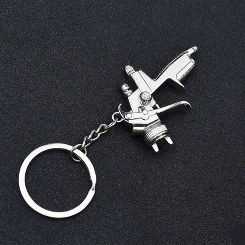 Keychain Car Paint Painter Spray Keyring Spayer Refueling Gun Model Key Chain