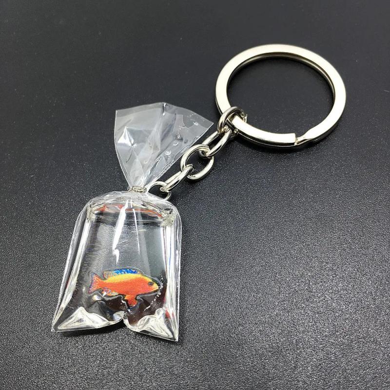 Resin Tropical Fish Keychain for Women