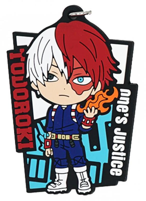 MHA Anime Rubber Keychain Overhaul Todoroki Aizawa Eraser Head