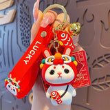 Lion Dance Keychain Koi Bag Pendant Couple Key Ring