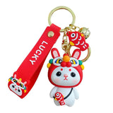 Lion Dance Keychain Koi Bag Pendant Couple Key Ring