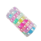 24pcs Luminous Silicone Bracelet Butterfly Sport Night Glow Bangle Wristband