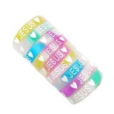 24pcs Luminous Silicone Bracelet Butterfly Sport Night Glow Bangle Wristband