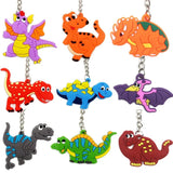 12pcs Dinosaur Keychain Party Favor Kids Dino Birthday Supplies