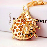Water Drop Ladybug Keychain Insect Schoolbag Accessories