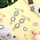 Lacy Frame Charm Oval Picture Frame Wedding Bouquet Photo Charm DIY Kit