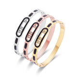 Zircon Hollow Out Shell Bracelet Gift For Women