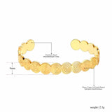 18K Plated Circle Bangle Stainless Steel Bracelet