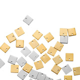 Stainless Steel Square Pendants Charms DIY Jewelry Making 20-50pcs/lot