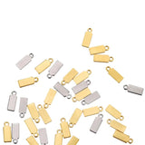 Stainless Steel Square Pendants Charms DIY Jewelry Making 20-50pcs/lot