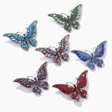 Crystal Butterfly Brooch High-End Coat Accessory