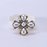 Metal Pearl Brooch Retro Corsage Baroque Party Accessory