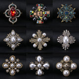 Metal Pearl Brooch Retro Corsage Baroque Party Accessory