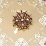 Metal Pearl Brooch Retro Corsage Baroque Party Accessory