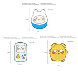 Cartoon TV Show Enamel Pin Sets - Koala Sloth Cat Ocean Heart Brooches Badges