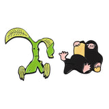 Cartoon TV Show Enamel Pin Sets - Koala Sloth Cat Ocean Heart Brooches Badges