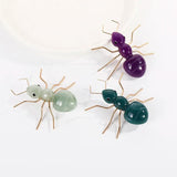 Insect Brooches Metal Pins Big Resin Brooch Ant Beetle Spider Broches