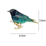 Enamel Bird Brooch Pins Rhinestone Animal Brooches Unisex Jewelry Gift