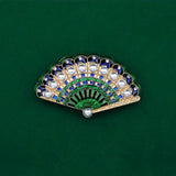 Enamel Floral Leaf Lily of The Valley Brooch Pin