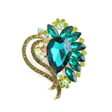 Large Crystal Brooch Wedding Dress Pin Bridal Jewelry