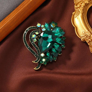 Large Crystal Brooch Wedding Dress Pin Bridal Jewelry