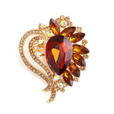 Large Crystal Brooch Wedding Dress Pin Bridal Jewelry