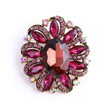 Large Crystal Brooch Wedding Dress Pin Bridal Jewelry