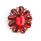 Large Crystal Brooch Wedding Dress Pin Bridal Jewelry