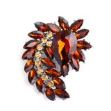Large Crystal Brooch Wedding Dress Pin Bridal Jewelry