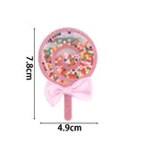 Bowknot Lollipop Acrylic Brooch Beads Stars Lapel Pin Xmas Jewelry