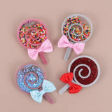 Bowknot Lollipop Acrylic Brooch Beads Stars Lapel Pin Xmas Jewelry