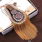 Tassel Chain Shoulder Board Badges Epaulet Epaulette Military Pin Brooch