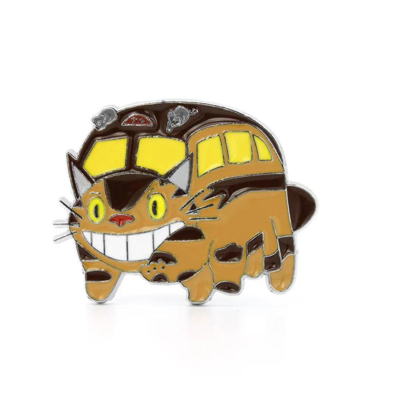 High Totoro Brooches Spirited Away Cat Enamel Pins