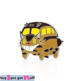 High Totoro Brooches Spirited Away Cat Enamel Pins