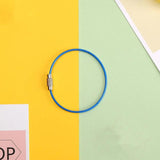 10Pcs Stainless Steel Carabiner Key Holder Keyrings Cable Rope Key Chain