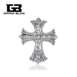 Crystal Cross Brooch Christian Jesus Jewelry