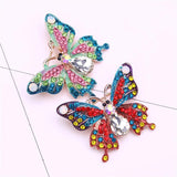 Dragonfly Brooch Enamel Rhinestone Lapel Pin Metal Insect Brooch