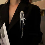 Metal Chain Tassel Jellyfish Brooch Alloy Long Brooches And Pins