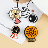 Cartoon Animals Pins Set Funny Pencils Sleepy Bug Brooches Jackets Badges