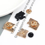 Cartoon Animals Pins Set Funny Pencils Sleepy Bug Brooches Jackets Badges