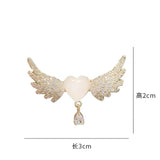 Love Angel Wings Wing Brooch Corsage Zircon Suit Accessories