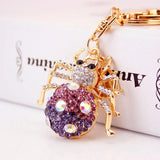 Spider Cartoon Key Chain Metal Pendant Bag Accessories