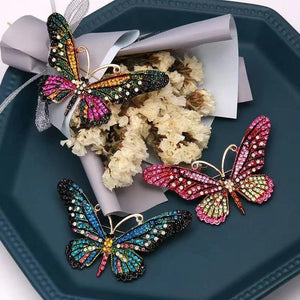 Vintage Butterfly Brooch Pin Insect Big Brooch For Scarf