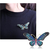 Vintage Butterfly Brooch Pin Insect Big Brooch For Scarf