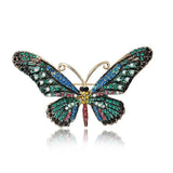 Vintage Butterfly Brooch Pin Insect Big Brooch For Scarf