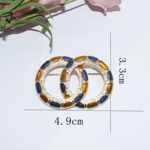 Retro Enamel Star Sky Rainbow Brooch Women Accessories